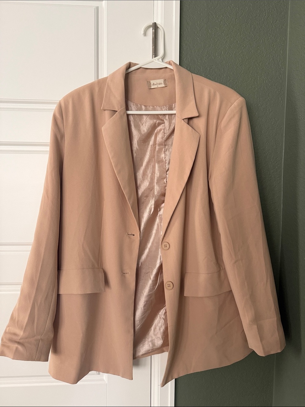 Altar’s State taupe 90s baggy blazer - small